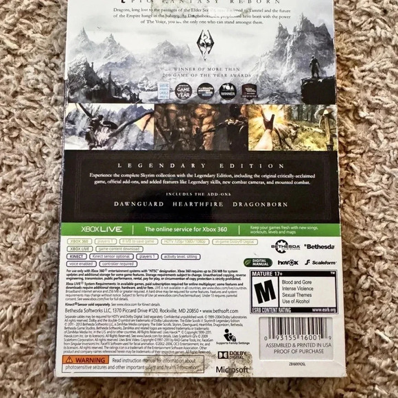 The Elder Scrolls V: Skyrim -- Legendary Edition (Microsoft Xbox 360, 2013) - Picture 5 of 6